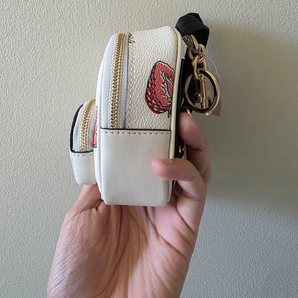 Coach Mini Backpack with Strawberry Design - Picture 2 of 3
